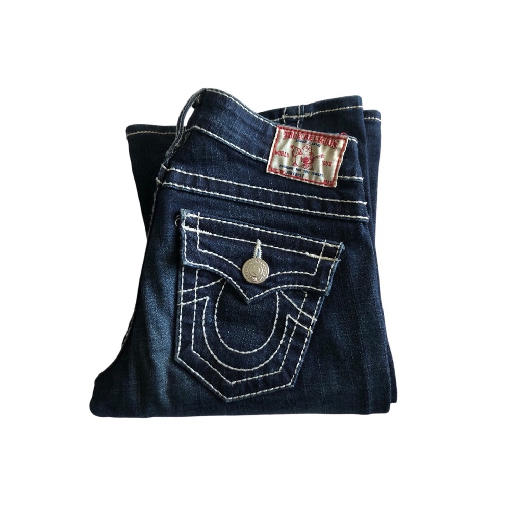 TRUE RELIGION JOEY LOW RISE FLARE JEANS